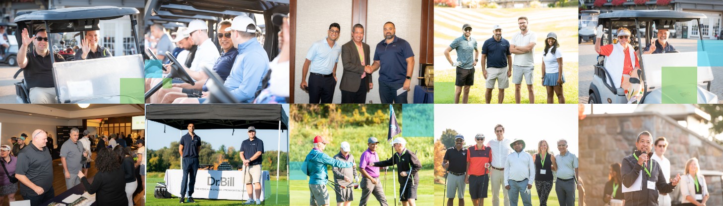 collage of OMA members at the 202 golf tournament